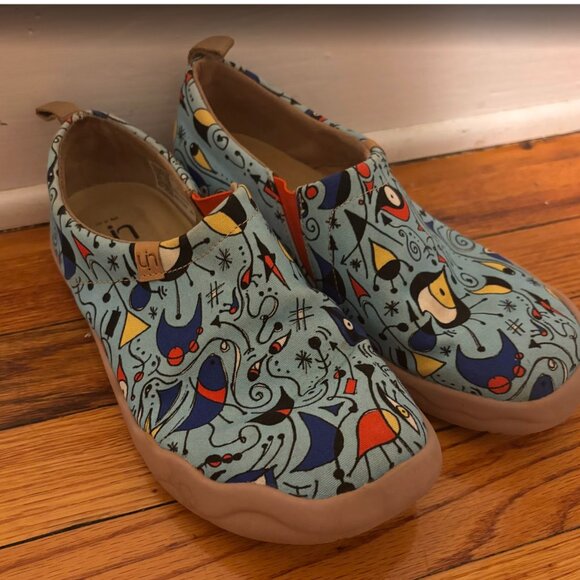 UIN Women's Blue Ocean Travel Fashion Walking Art Toledo Shoe Size 7 - Picture 7 of 7